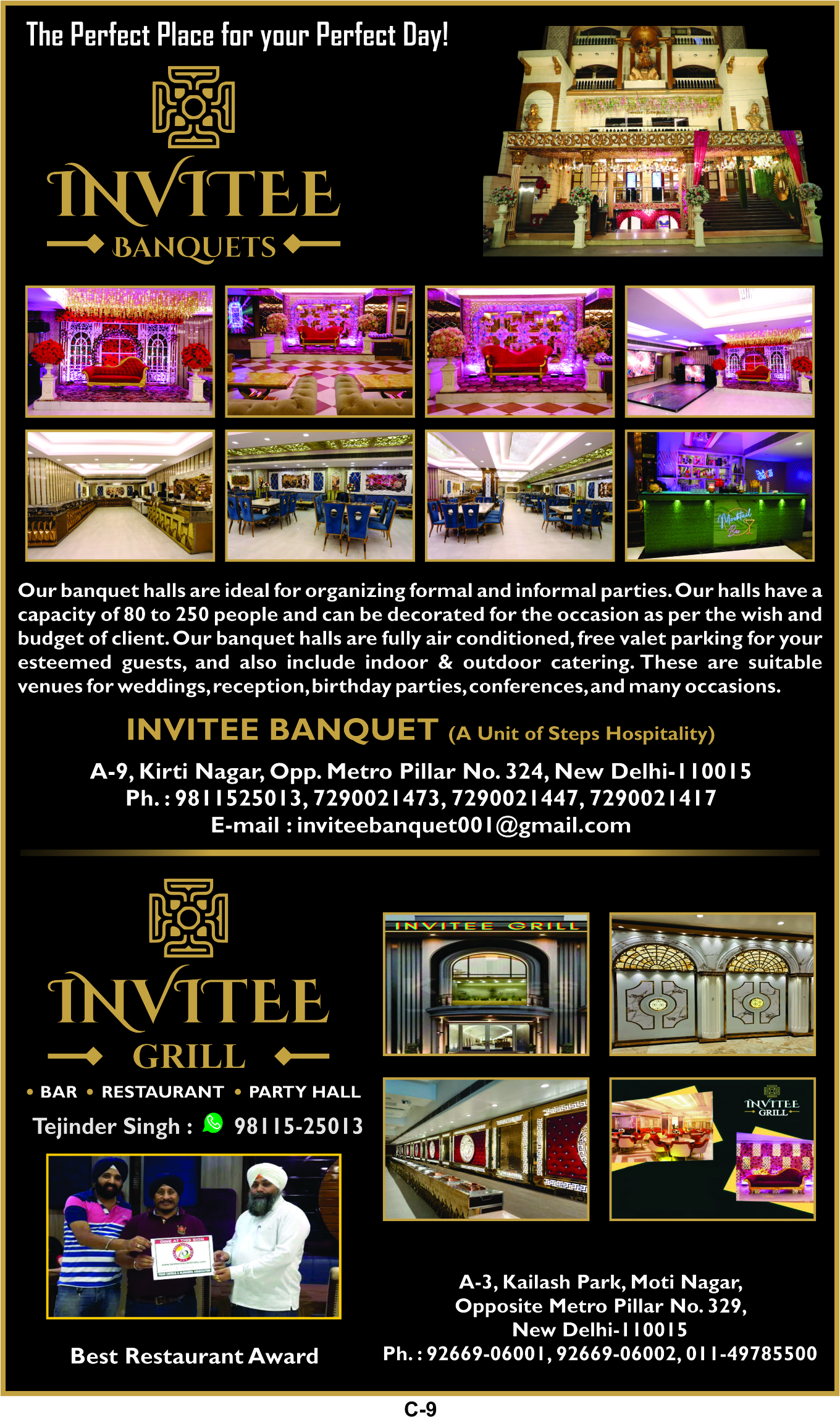 Invitee Banquets